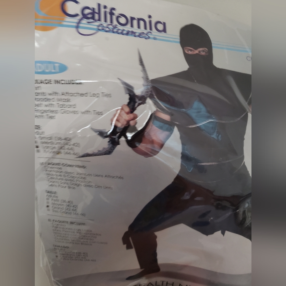 Ninja Costume for Men size Large (42-44)